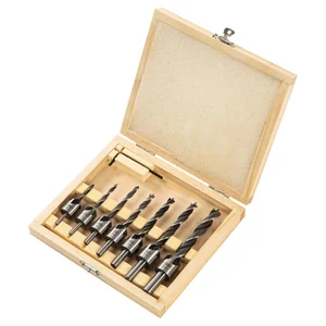 Denzel Набор сверл зенкеров по дереву, 3-10 мм, 7 шт // 704272