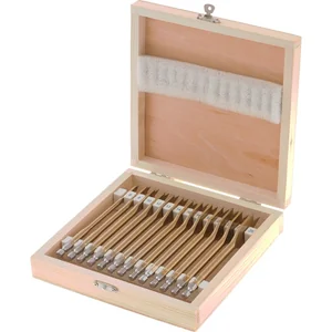 Matrix Набор сверл перовых по дереву, 6-8-10-12-13-14-16-18-19-20-22-24-25 мм, 13 шт, деревянный кейс 70442