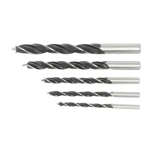 Сибртех Набор сверл по дереву, 4-5-6-8-10 мм, 5 шт, цилиндрический хвостовик 702205