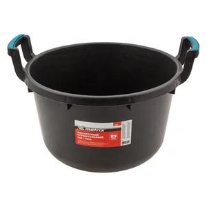 Matrix Таз круглый строительный гибкий с ручками, 30 л 81465