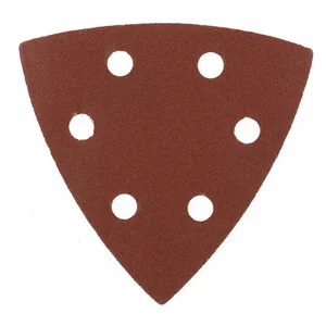 Matrix Треугольник абразивный на ворсовой подложке под "липучку", перфорированный, P 180, 93 мм, 5 шт 73864