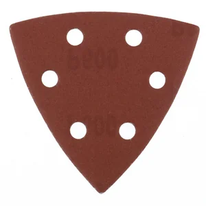 Matrix Треугольник абразивный на ворсовой подложке под "липучку", перфорированный, P 600, 93 мм, 5 шт 73869