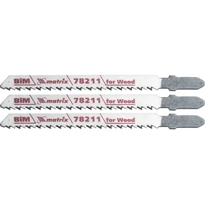 Matrix Полотна для электролобзика по дереву, 3 шт, T101BF, 75 x 2.5 мм, Bimetal Professional78211