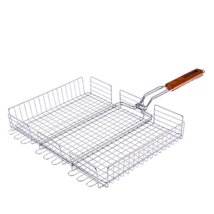 Palisad Решетка гриль 315 х 410 х 70 мм, объемная, хромированная Camping 69562