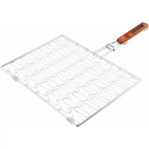 Palisad Решетка гриль 350 х 280 мм, универсальная, эластичное плетение, хромированная Camping 69551