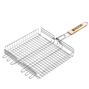 Palisad Решетка-гриль 340х340х60 мм, объемная, нержавеющая сталь, Camping// 69647