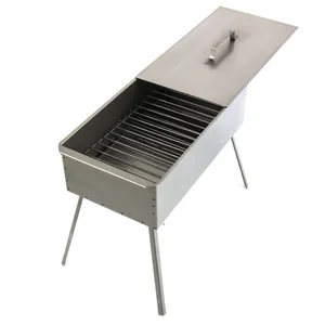 Palisad Коптильня двухъярусная 500 x 270 x 175 мм, 0.8 мм, с поддоном, на ножках, Россия Camping 69527