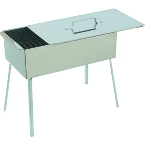 Palisad Коптильня двухъярусная 500 x 270 x 175 мм, нержавеющая сталь, 0.8 мм, с поддоном, на ножках, Россия Camping 69526