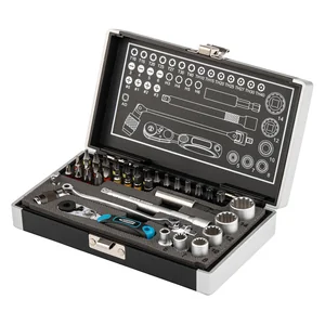 Gross Набор бит и головок торцевых, 1/4, карданный ключ, трещотка, адаптер, S2, 37 шт. 11625