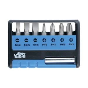 Барс Набор бит с магнитным держателем, CrV, 8 шт 13357