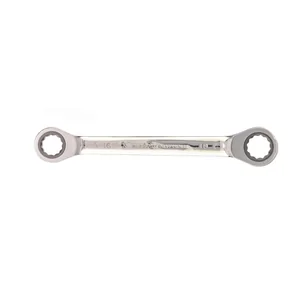 Matrix Ключ накидной трещоточный, 16 x 18 мм, CrV, зеркальный хром 14510