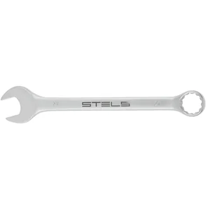 Stels Ключ комбинированный, 27 мм, CrV, матовый хром 15218