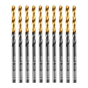 Denzel Сверло по металлу, 3 мм, HSS-Tin, Golden Tip, 10 шт. 717205