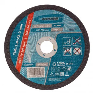 Gross Круг отрезной по металлу, 150 х 1.8 х 22.2 мм 74377