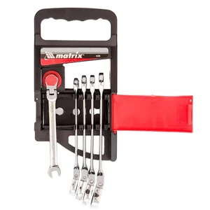 Matrix Набор ключей комбинированных, трещоточных шарнирных 5 шт. 14794