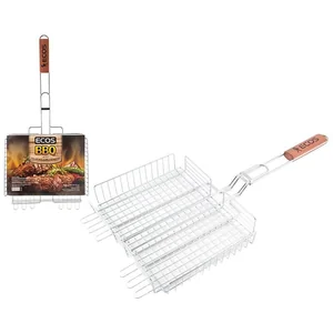 Mallony Решетка для барбекю ECOS RD-102D(глубокая, регулир. глубина, р-р 31х24х5 см, общая длина 65 см). 999611-SK