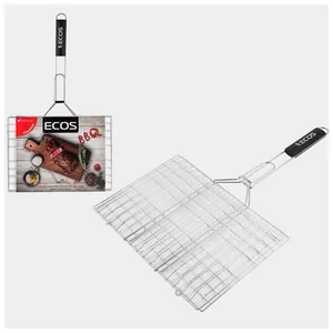 Mallony Решетка для барбекю ECOS RD-104C (6 секций, р-р 35х25х1,5 см, общая длина 60см, хром.). 999607-SK