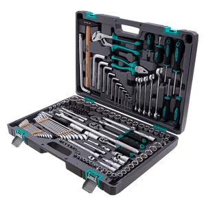 Stels Набор инструментов, 1/2,3/8, 1/4, CrV, пластиковый кейс 142 предмета 14107