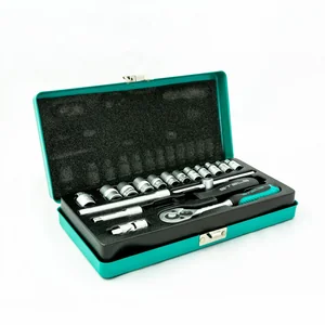 Stels Набор торцевых головок с трещоткой, 1/4", 18 предметов 13573