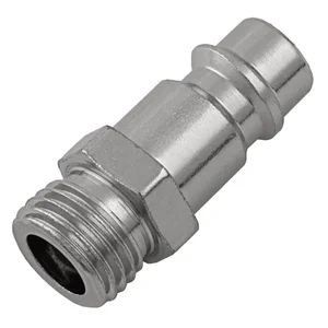 Stels Ниппель универсальный быстросъемный ("папа"), 1/4, внешняя резьба, 2 шт, 57053