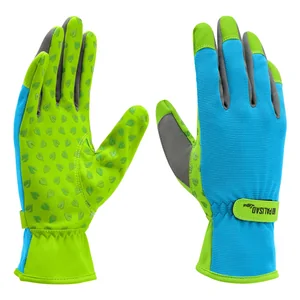 Palisad Перчатки садовые на липучке, силиконовое нанесение, размер 7, Luxe// 67984