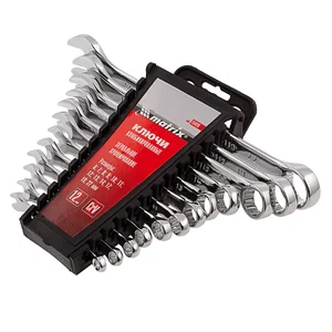 Matrix Набор ключей комбинированных, 6-22 мм, 12 шт, CrV, полированный хром 15426