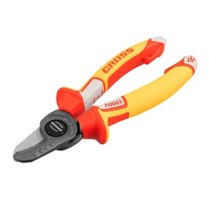 Gross Кабелерез, диэлектрические рукоятки до 1000 В, трехкомпонентные рукоятки, 160 мм 17725