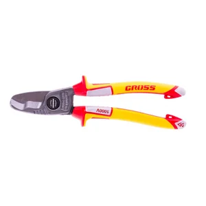 Gross Кабелерез, диэлектрические рукоятки до 1000 В, трехкомпонентные рукоятки, 210 мм 17728