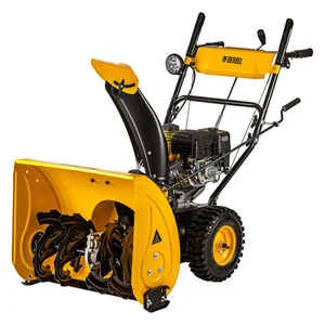 Denzel Бензиновая снегоуборочная машина SBM 610, 212 cc, ручной старт, фара 97653