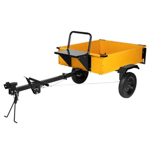 Denzel Прицеп для мотоблока TT-500, оцинк., груз. 500 кг, рег. сцепка, колеса 4.00-10, в упаковке 59950