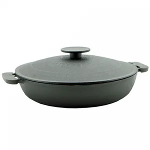 БИОЛ Жаровня чугунная 320 мм с чугунной крышкой 1732К