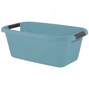 DELTA Таз 20 л LICA с ручками прямоугольный РТ1163ГО-5 голубой океан