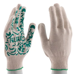 Palisad Перчатки трикотажные, ПВХ нанесение "Летний сад", 10 класс, Россия 67816