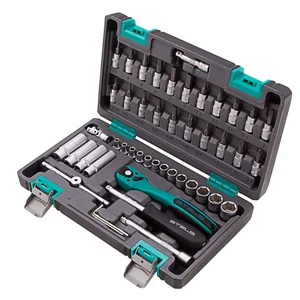Stels Набор инструментов, 1/4", Cr-V, S2, усиленный кейс, 47 предметов 14099