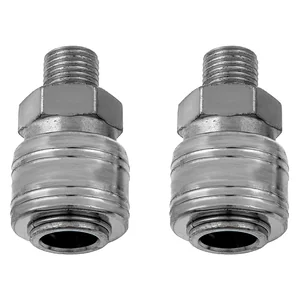 Stels Муфта универсальная быстросъемная ("мама"), 1/4, внешняя резьба, 2 шт, 57051