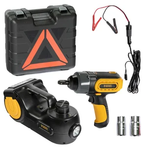 Denzel Домкрат электрогидравлический «3 в 1» (1,5 т), 12В, с гайковертом электрическим, в наборе 51190