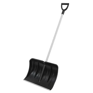 Сибртех Лопата для уборки снега пластиковая, 530 х 375 х 1400 мм, алюминиевый черенок, Россия, 61494