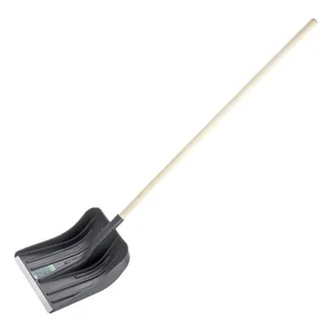 Сибртех Лопата для уборки снега пластиковая, 360 х 405 х 1550 мм, деревянный черенок в/с, Россия, 61566