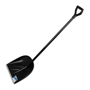 Сибртех Лопата для уборки снега пластиковая, 385 х 410 х 1350 мм, алюминиевый черенок, Россия, 61495
