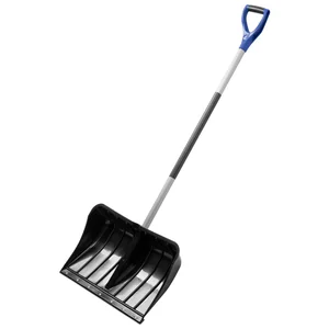 Palisad Лопата для уборки снега пластиковая, 540 х 375 х 1520 мм, стальной черенок,стальная планка, 61568