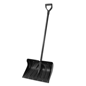 Palisad Лопата для уборки снега пластиковая, 490х325х1380 мм, стальной черенок, 61661
