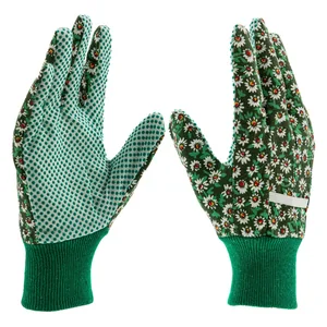 Palisad Перчатки садовые х/б ткань с ПВХ точкой, манжет, S 67761