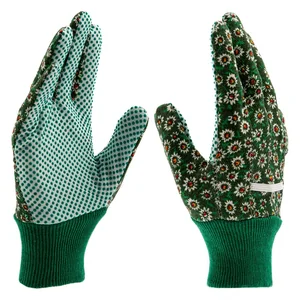 Palisad Перчатки садовые х/б ткань с ПВХ точкой, манжет, M 67762