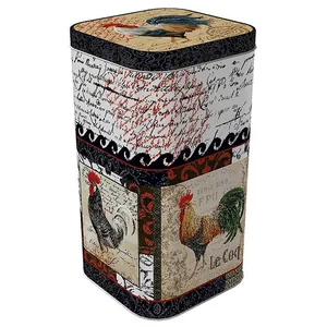 DELTA Банка жестяная 1,4 л. Французские петухи П90*90h171v140 01288