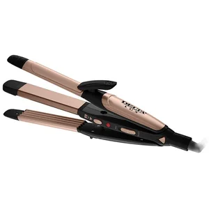 DELTA Выпрямитель д/волос LUX 3в1 DL 0632 черный с золотым