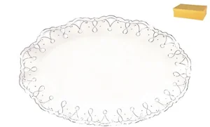 КОРАЛЛ Блюдо овальное 35см Клеопатра JDY6016-14H-G