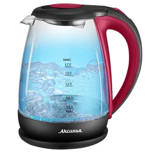 АКСИНЬЯ Электрический чайник КС 1040 красный с черным