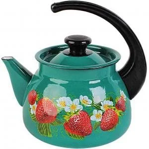 КМК Эмалированный чайник 3,0л. 42715 123/6 бирюзовый