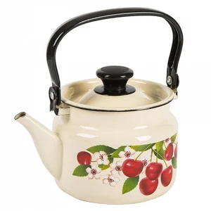КМК Эмалированный чайник 2,0л. 42704 102/6 слоновая кость