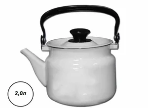 КМК Эмалированный чайник 2,0л. 42704 102 белый